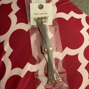 Clover faux leather 42mm Apple Watch band